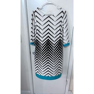 SANDRA DARREN RETRO MOD POLKA DOT WOMENS DRESS SIZE 12